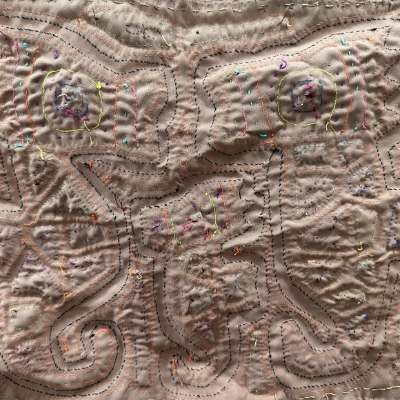 Kuna Indian Mola Textile Panama Latin America Applique Vintage Authentic - Picture 7 of 7